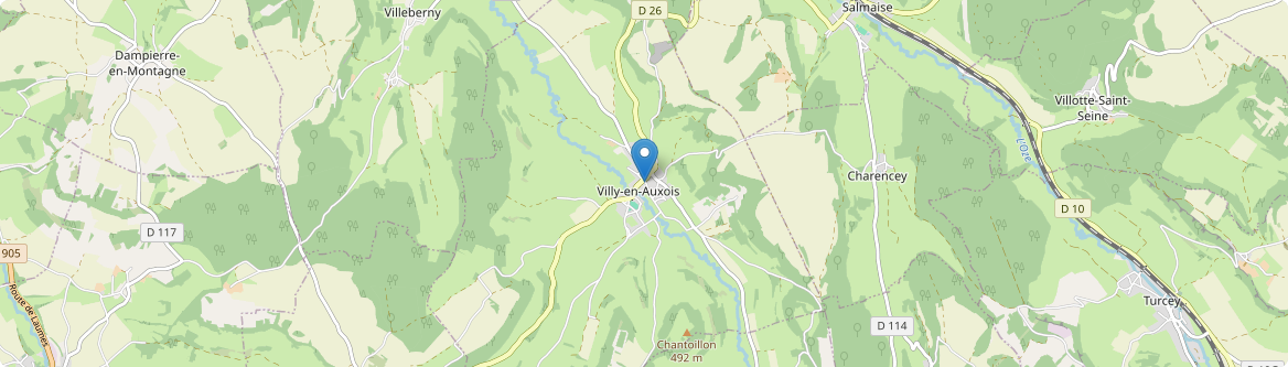 Villy-en-Auxois - Carte