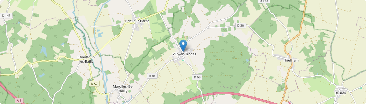 Villy-en-Trodes - Carte