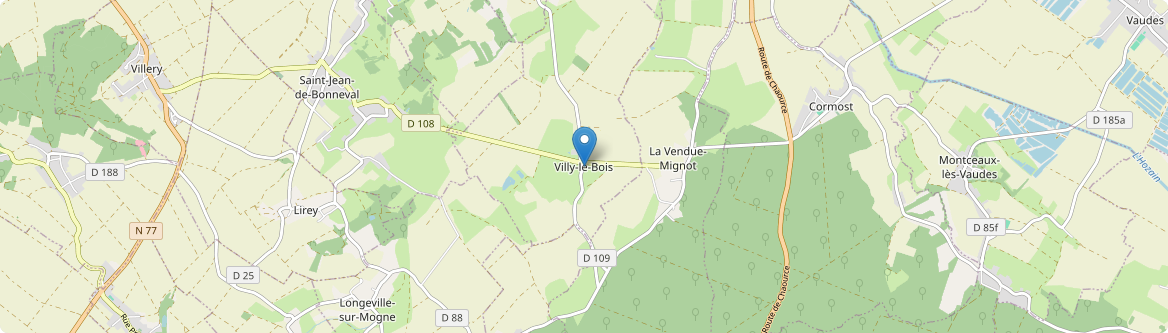 Villy-le-Bois - Carte