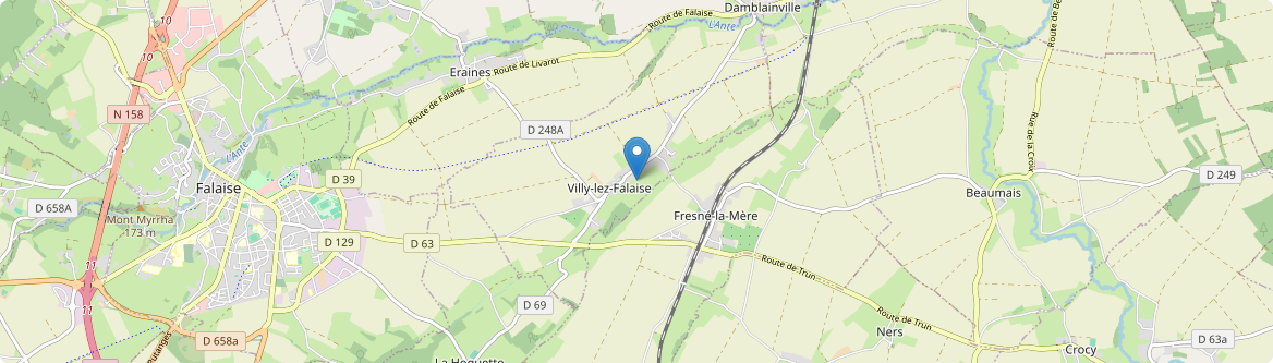 Villy-lez-Falaise - Carte