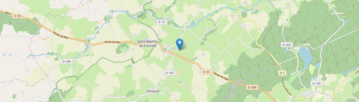 Vimartin-sur-Orthe - Carte