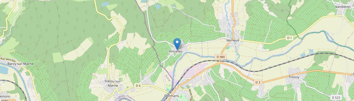 Vincelles - Carte