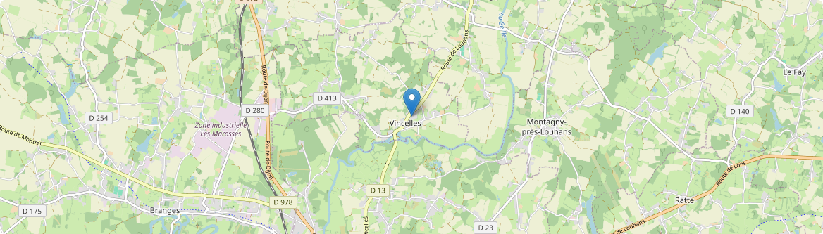 Vincelles - Carte