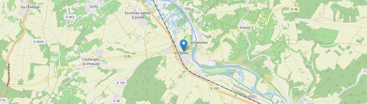 Vincelles - Carte