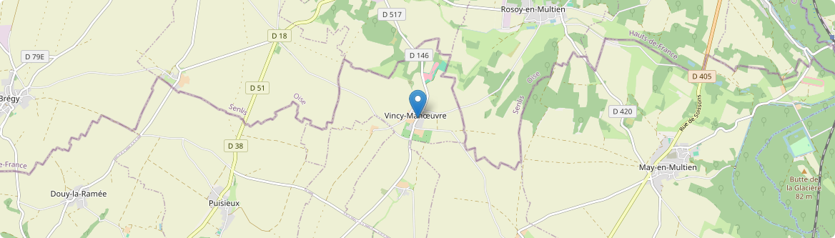 Vincy-Manœuvre - Carte