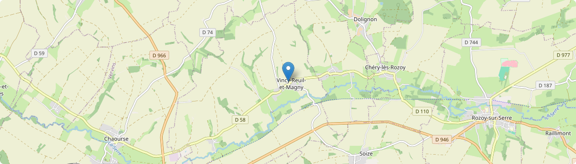 Vincy-Reuil-et-Magny - Carte