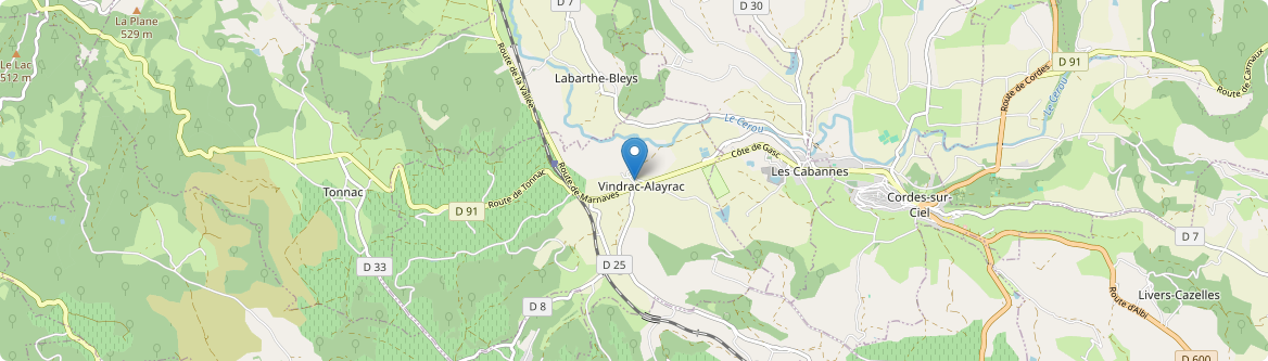Vindrac-Alayrac - Carte