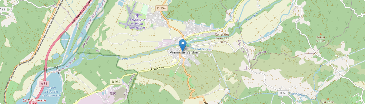 Vinon-sur-Verdon - Carte