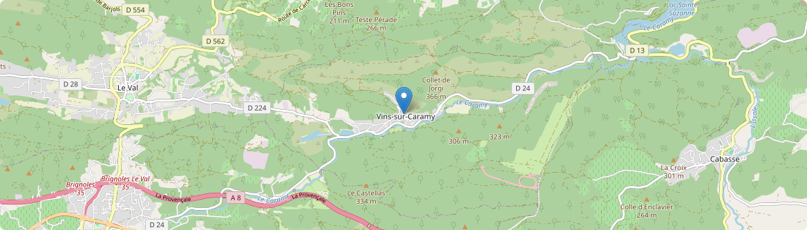 Vins-sur-Caramy - Carte