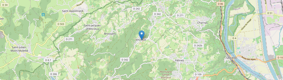 Vinzieux - Carte