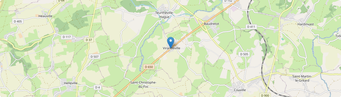 Virandeville - Carte