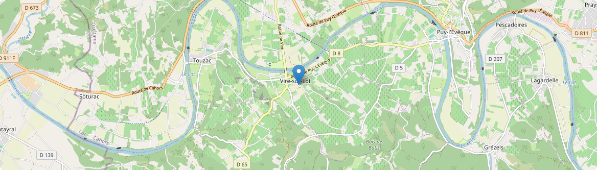 Vire-sur-Lot - Carte