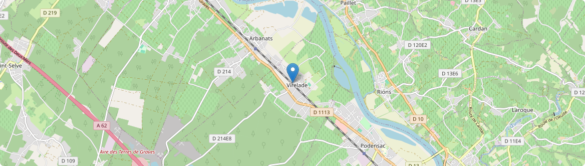 Virelade - Carte