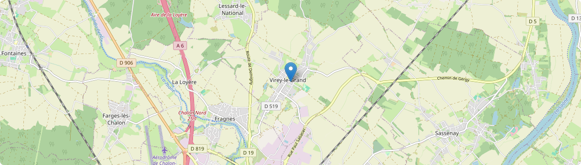 Virey-le-Grand - Carte