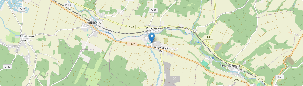 Virey-sous-Bar - Carte