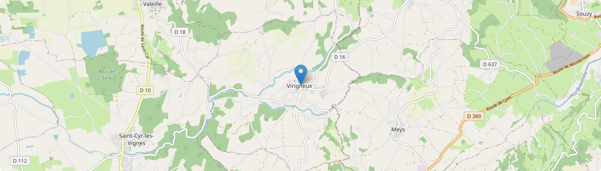 Virigneux - Carte