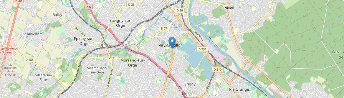 Viry-Châtillon - Carte