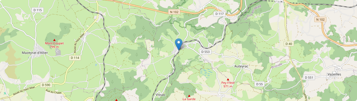 Vissac-Auteyrac - Carte