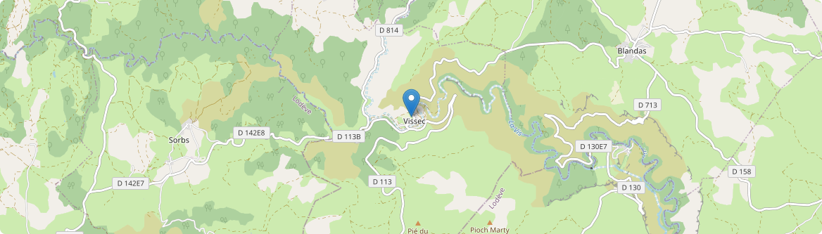 Vissec - Carte