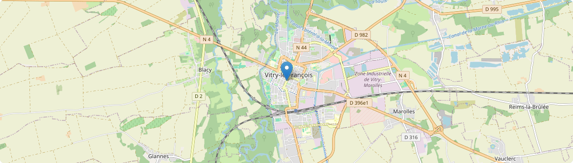 Vitry-le-François - Carte