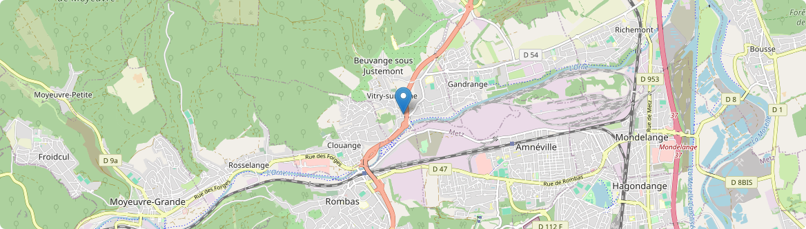 Vitry-sur-Orne - Carte