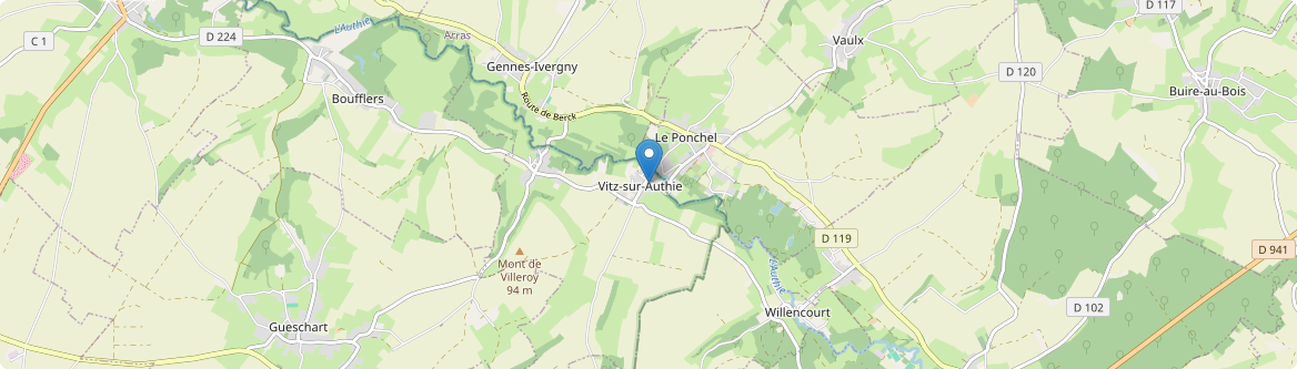 Vitz-sur-Authie - Carte