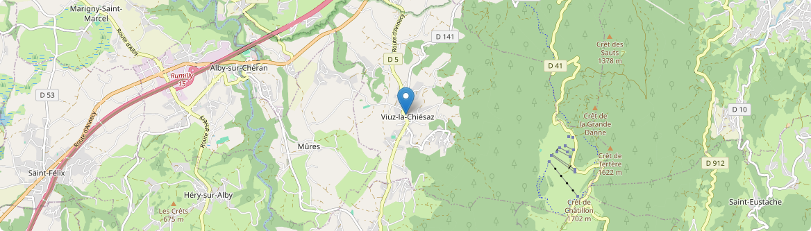 Viuz-la-Chiésaz - Carte