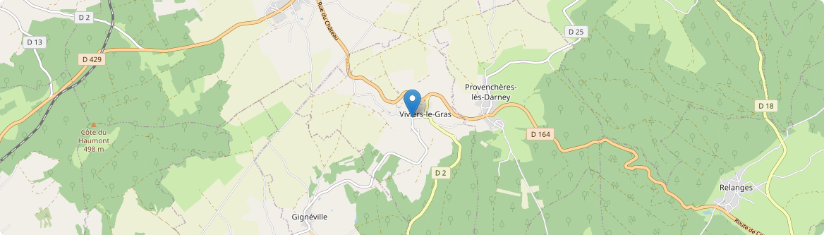 Viviers-le-Gras - Carte