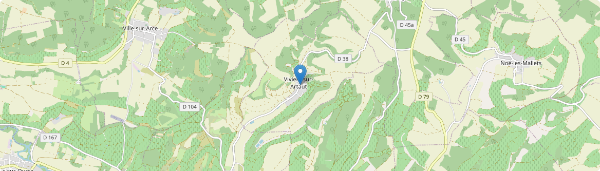 Viviers-sur-Artaut - Carte
