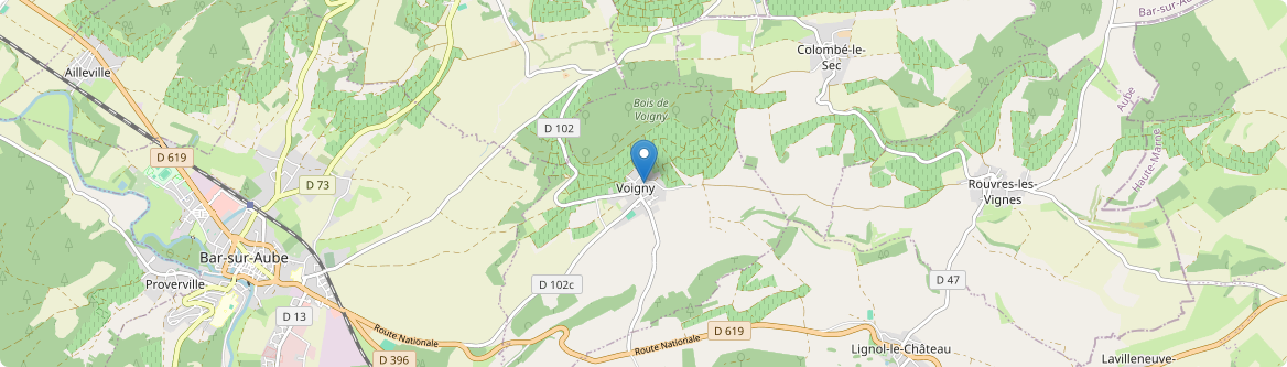 Voigny - Carte