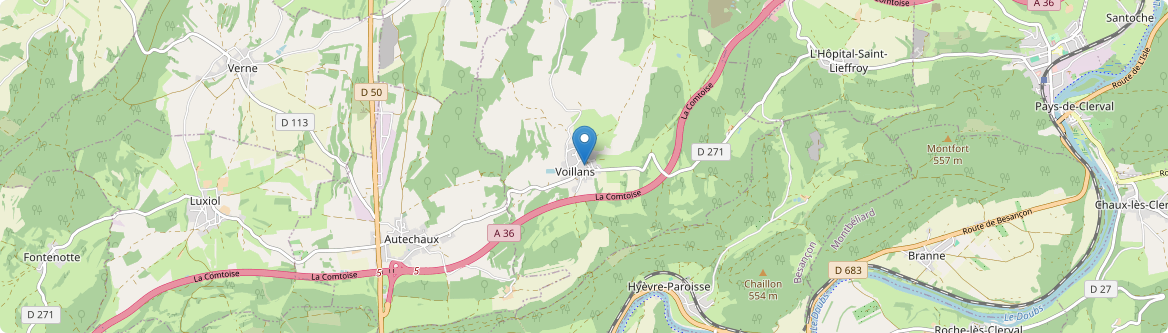 Voillans - Carte