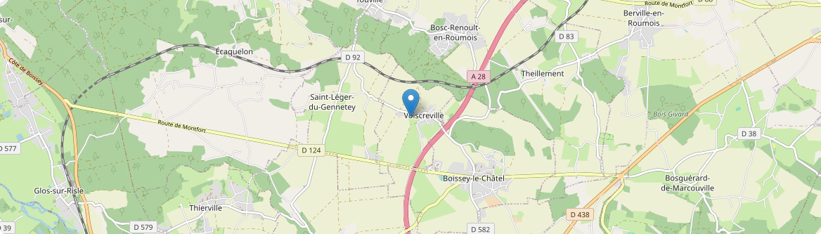 Voiscreville - Carte