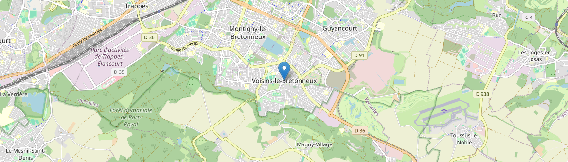 Voisins-le-Bretonneux - Carte