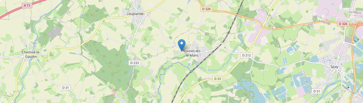 Voivres-lès-le-Mans - Carte