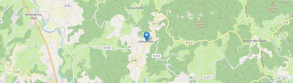 Vollore-Ville - Carte