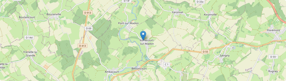 Vomécourt-sur-Madon - Carte