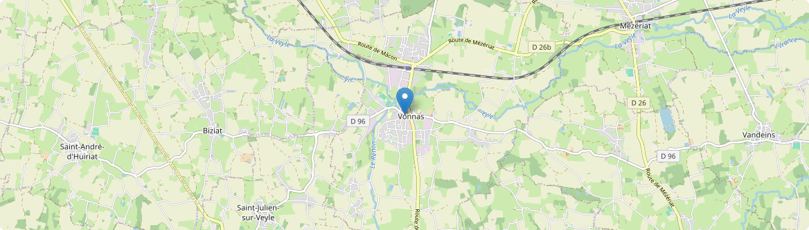 Vonnas - Carte