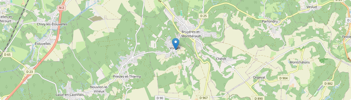 Vorges - Carte