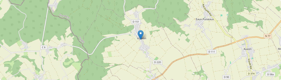 Vosnon - Carte