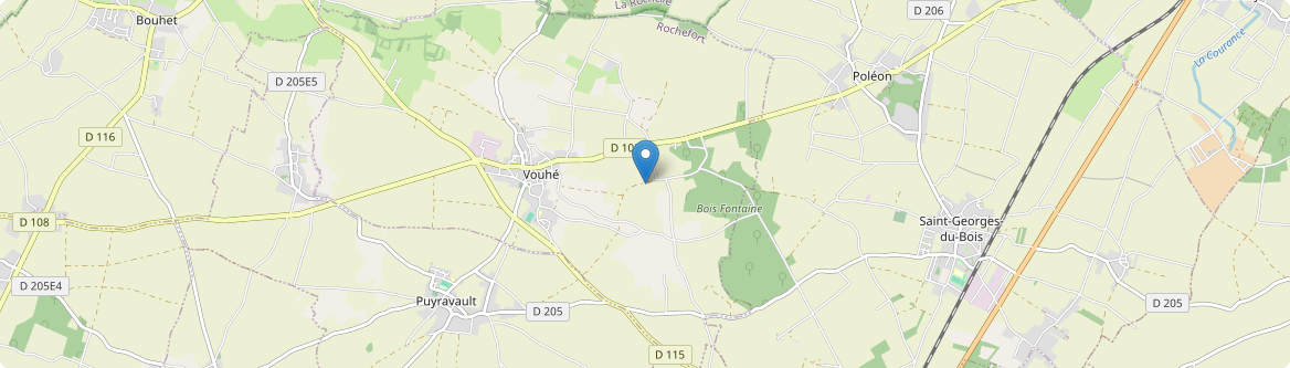 Vouhé - Carte
