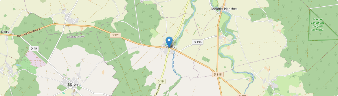 Vouillon - Carte