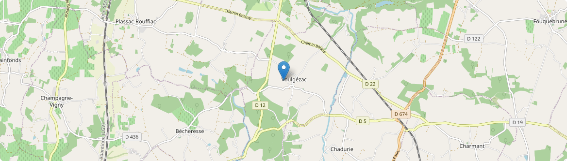 Voulgézac - Carte