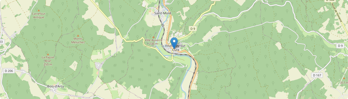Voutenay-sur-Cure - Carte