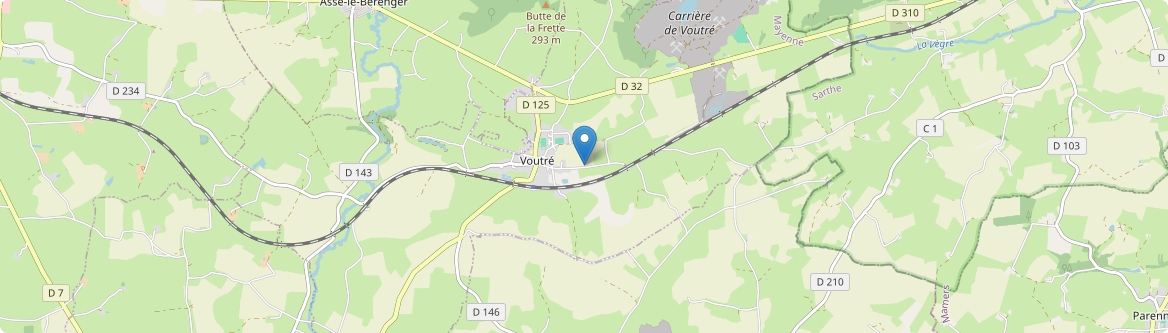 Voutré - Carte