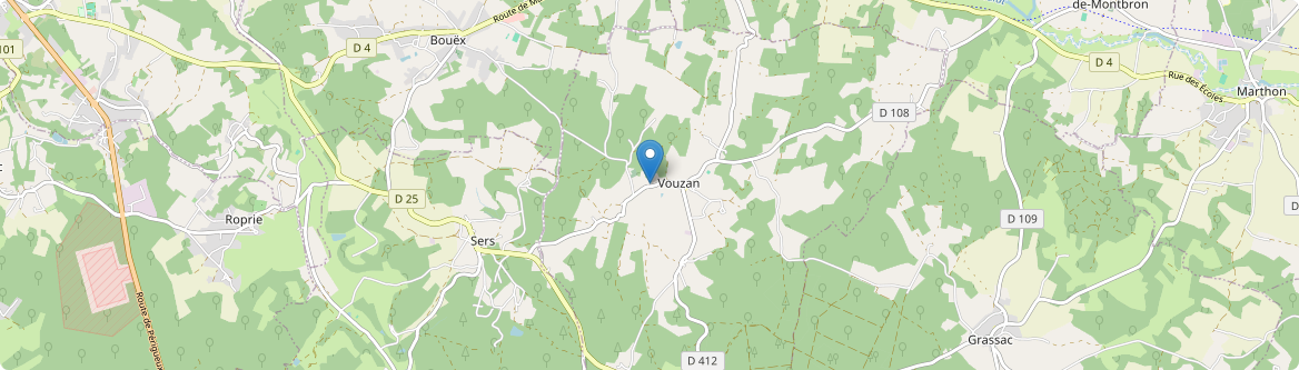 Vouzan - Carte