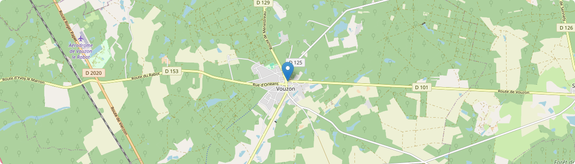 Vouzon - Carte