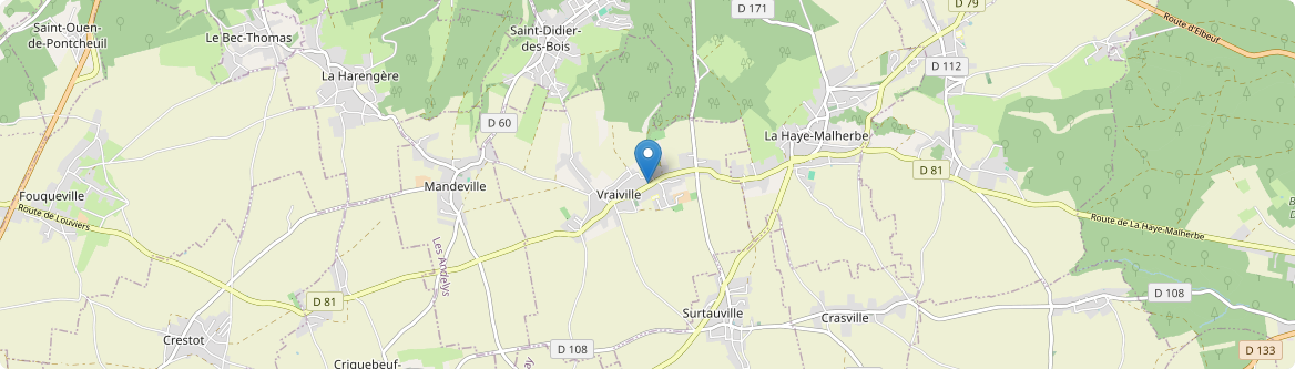 Vraiville - Carte