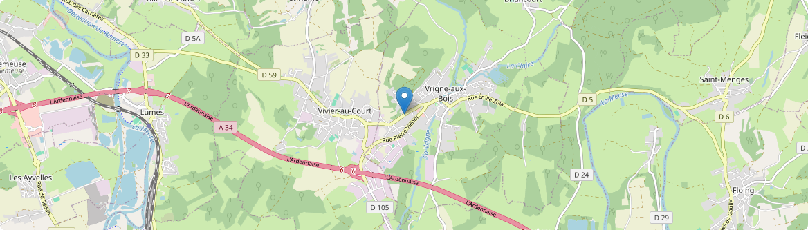 Vrigne-Meuse - Carte