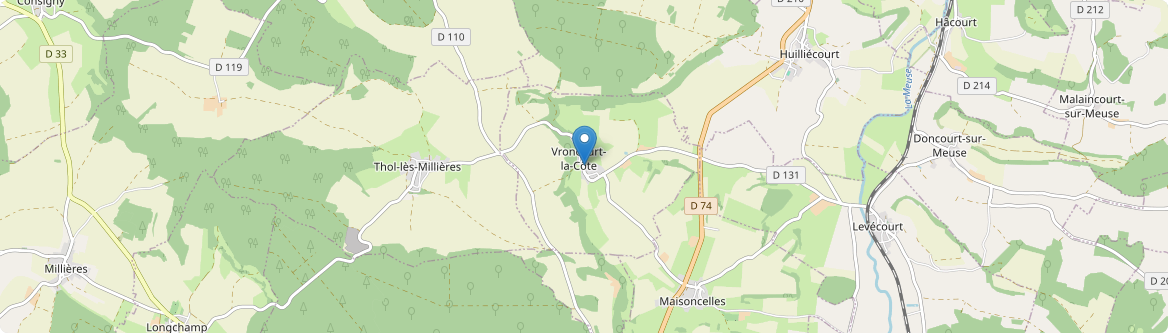 Vroncourt-la-Côte - Carte