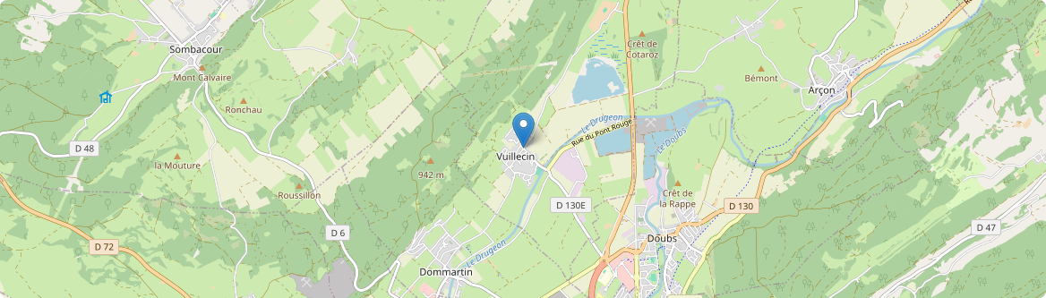Vuillecin - Carte